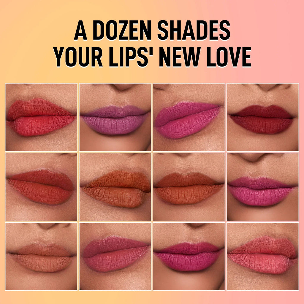 RENEE Everyday Dozen Pout Mini Matte, Long-Lasting Lipsticks- Set of 12