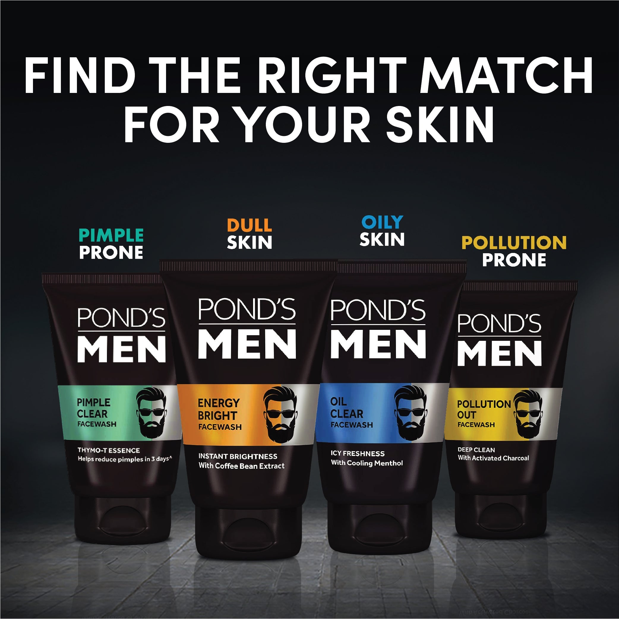 POND'S Men Energy Bright Facewash With Coffee Bean Extracts, (100gm)