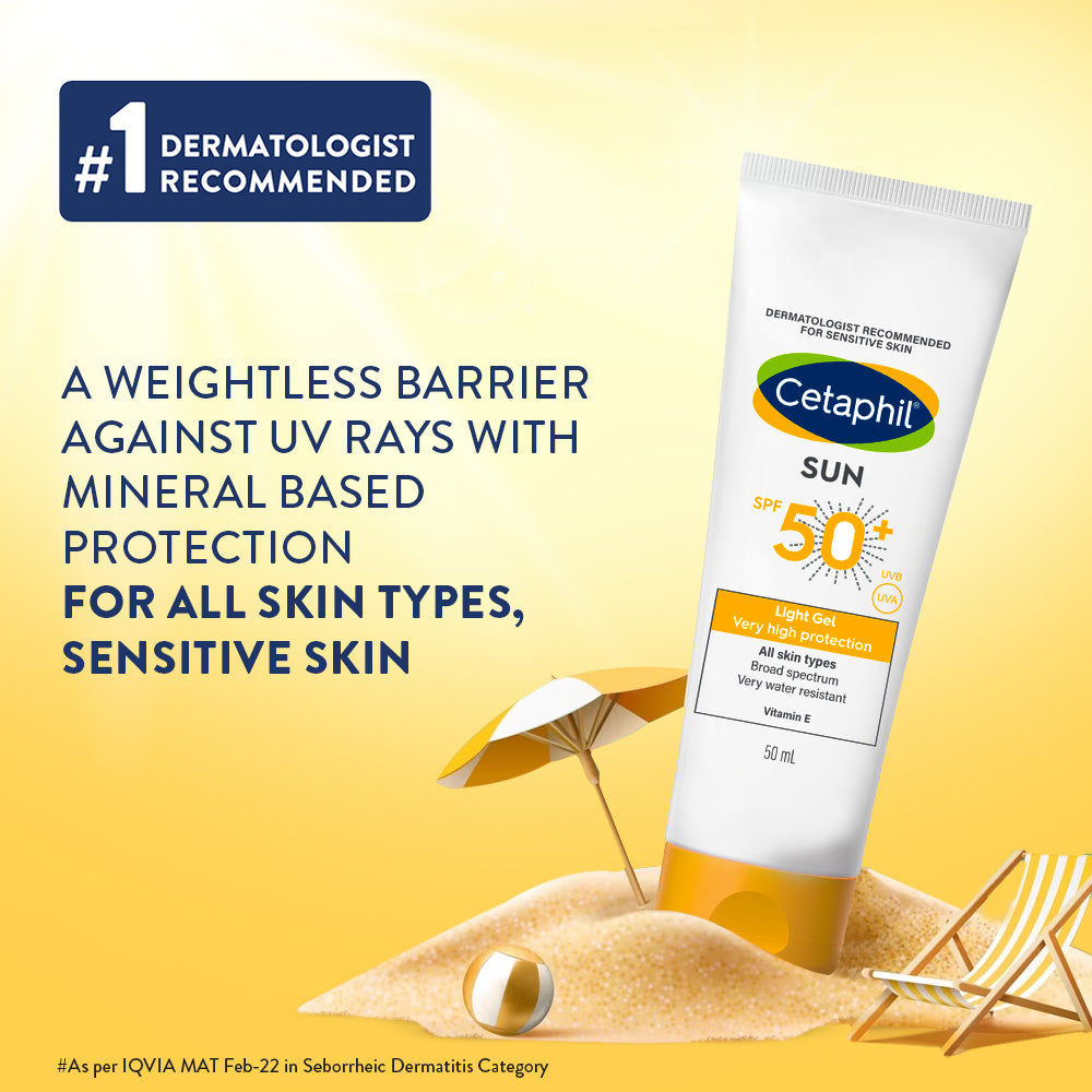 Cetaphil Sunscreen SPF 50  | Dermat recommended for Sensitive Skin
