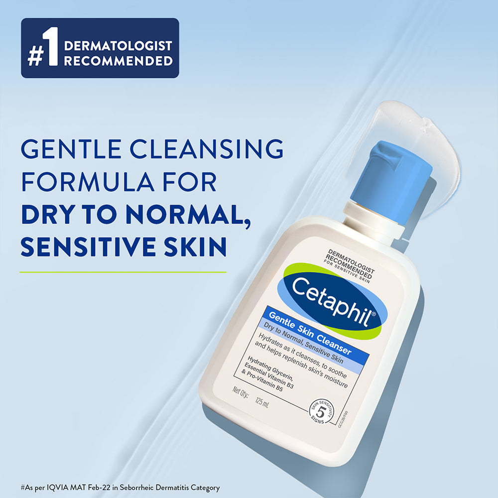 Cetaphil Gentle Skin Cleanser 125 ML | Dermat recommended