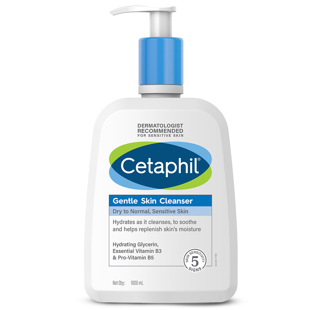 Cetaphil Gentle Skin Cleanser 1000 ML | Dermat recommended