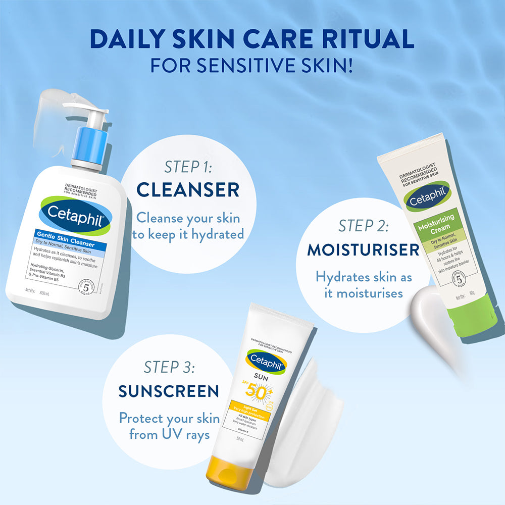 Cetaphil Gentle Skin Cleanser 1000 ML | Dermat recommended