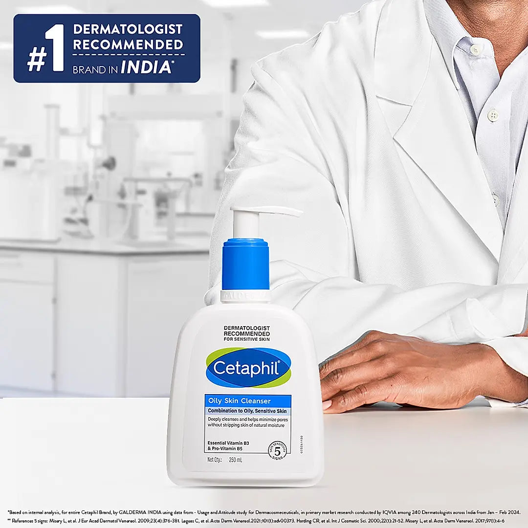 Cetaphil Oily Skin Cleanser 250 ml | Dermat Recommended