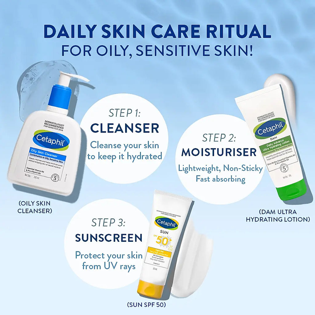 Cetaphil Oily Skin Cleanser 250 ml | Dermat Recommended