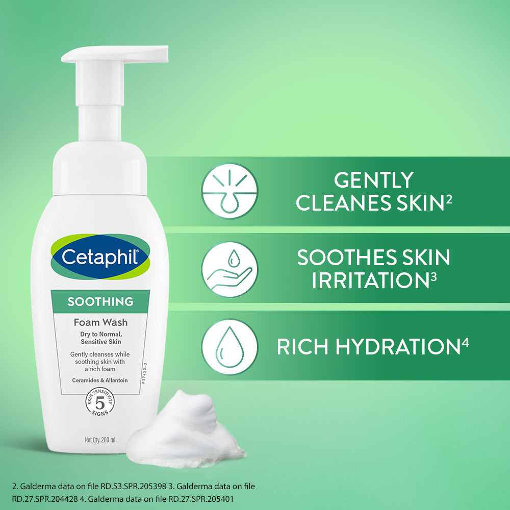 Cetaphil Soothing Foam Wash 200 ml