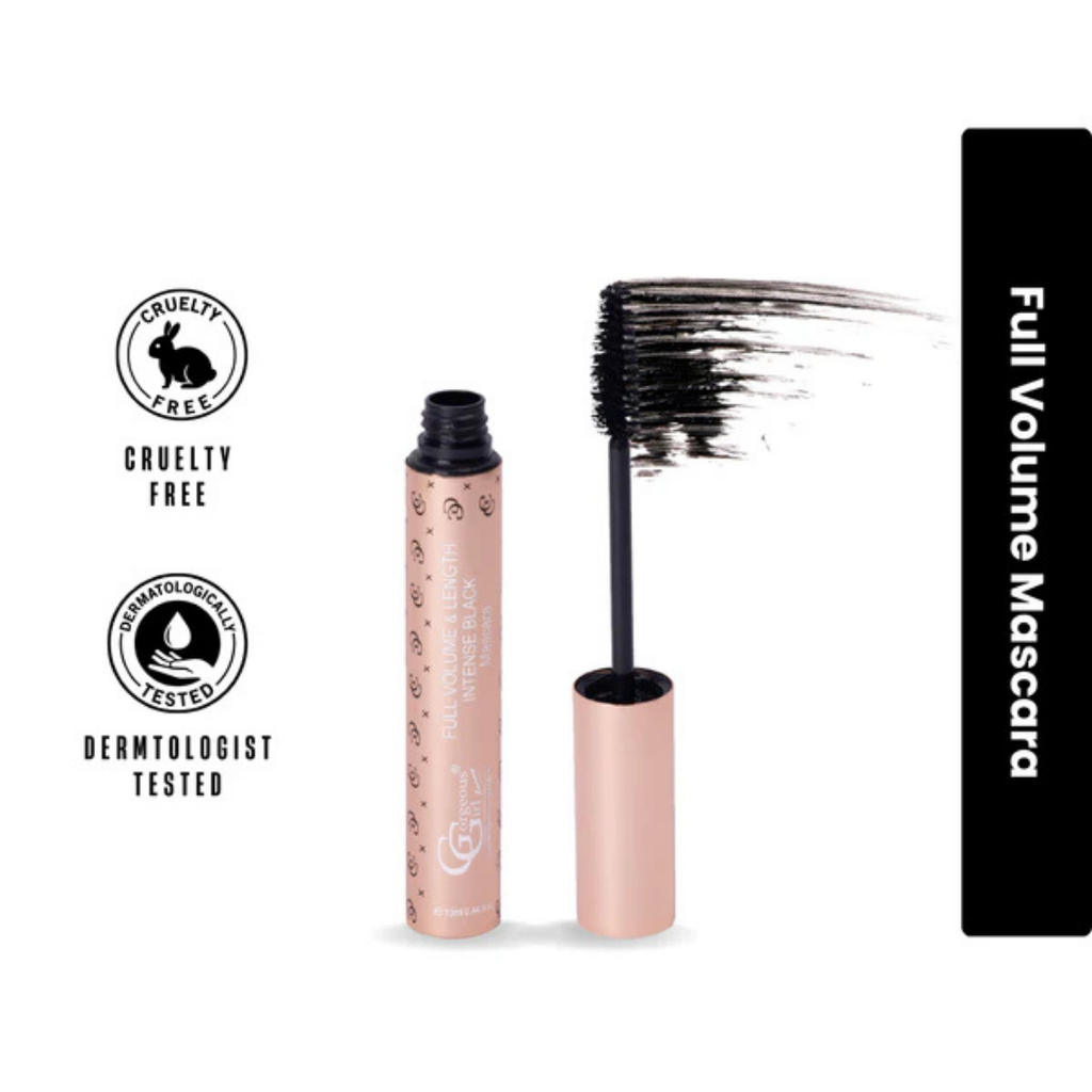 Gorgeous Girl Long Lasting Full Volume & Length Smudge Proof Mascara,Intense Black