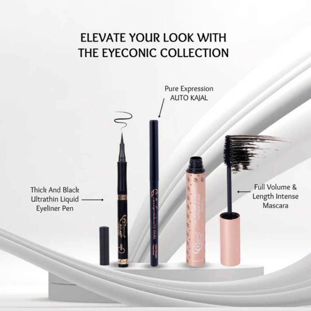 Gorgeous Girl Long Lasting Full Volume & Length Smudge Proof Mascara,Intense Black