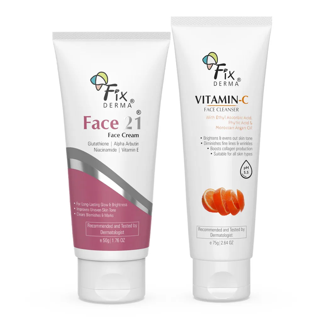 Fixderma Vitamin C Face Wash and Face 21 Cream Combo