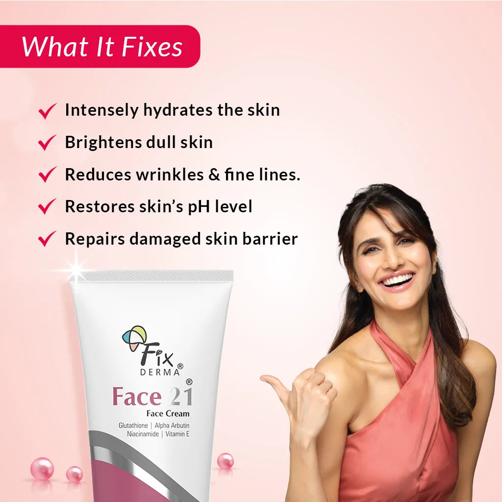 Fixderma Vitamin C Face Wash and Face 21 Cream Combo