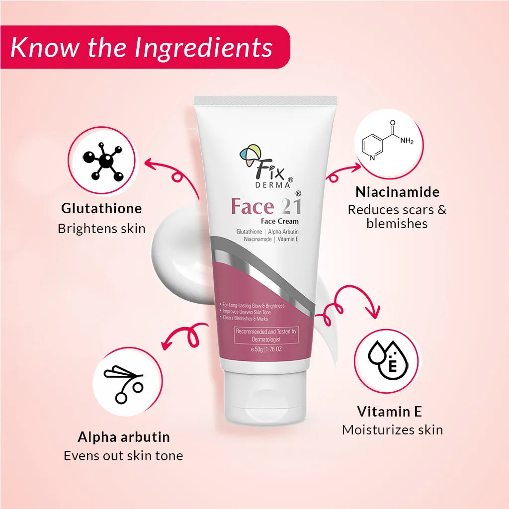 Fixderma Vitamin C Face Wash and Face 21 Cream Combo