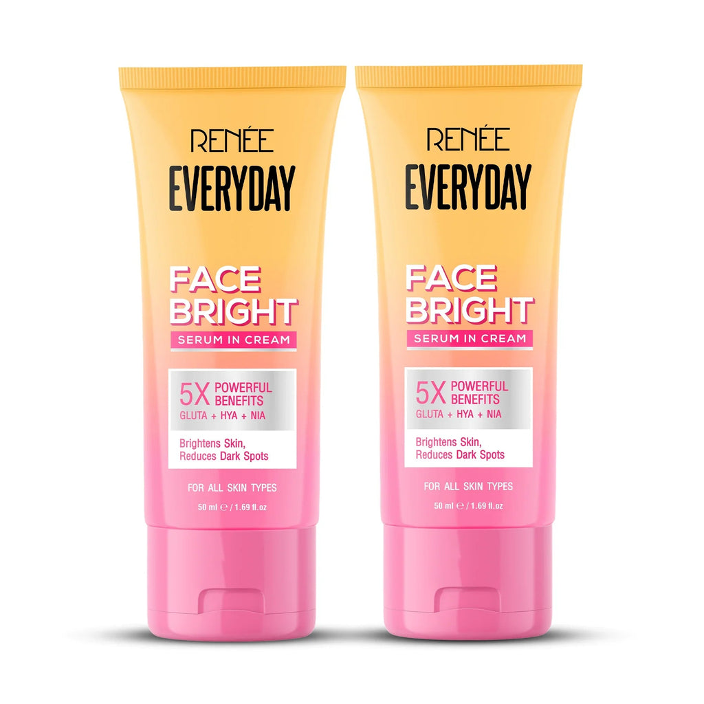 RENEE Everyday Face Bright Serum In Cream For Clear, Bright Skin, Pack of 2