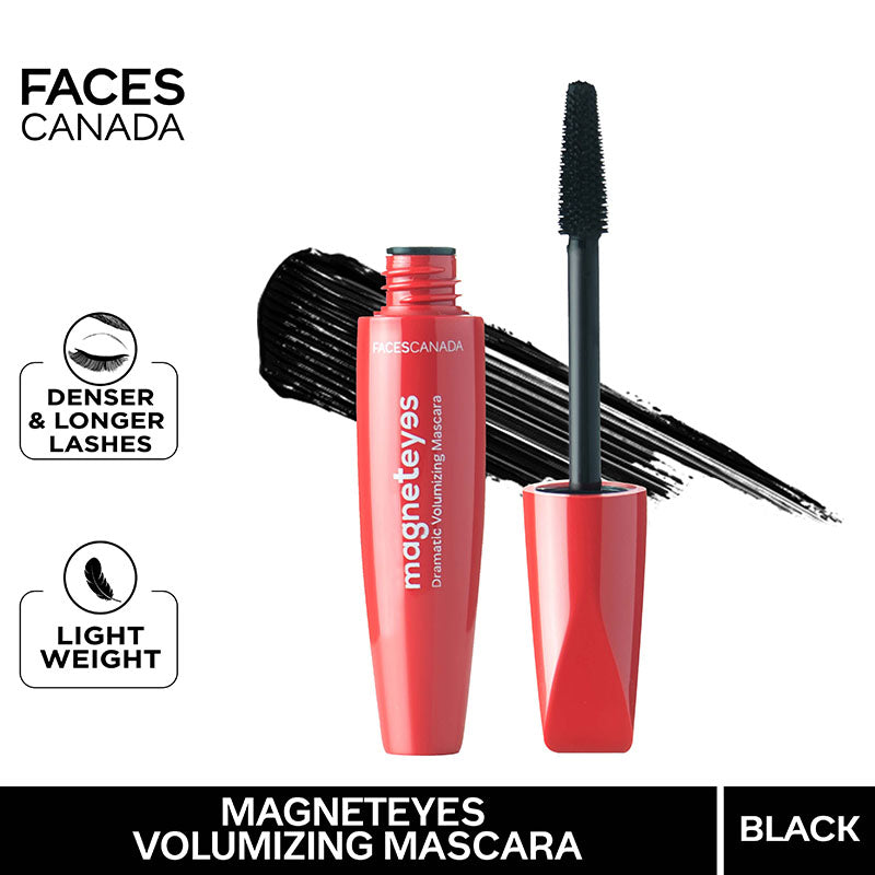Faces Canada Magneteyes Dramatic Volumizing Mascara Intense Black Finish (9.5gm)