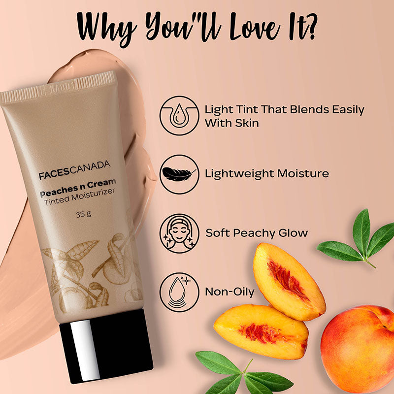 Faces Canada Peaches N Cream Tinted Moisturizer - Light 01 (35g)