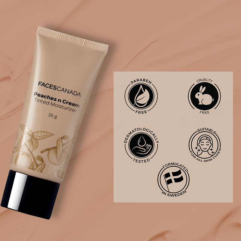 Faces Canada Peaches N Cream Tinted Moisturizer - Light 01 (35g)