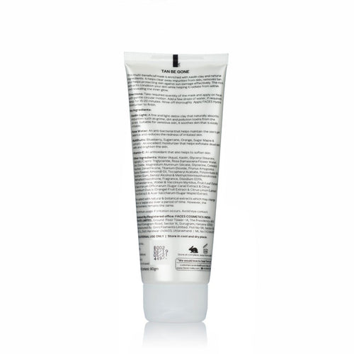 Faces Canada Tan Be Gone De Tan Skin Brightening Clay Mask (90gm)