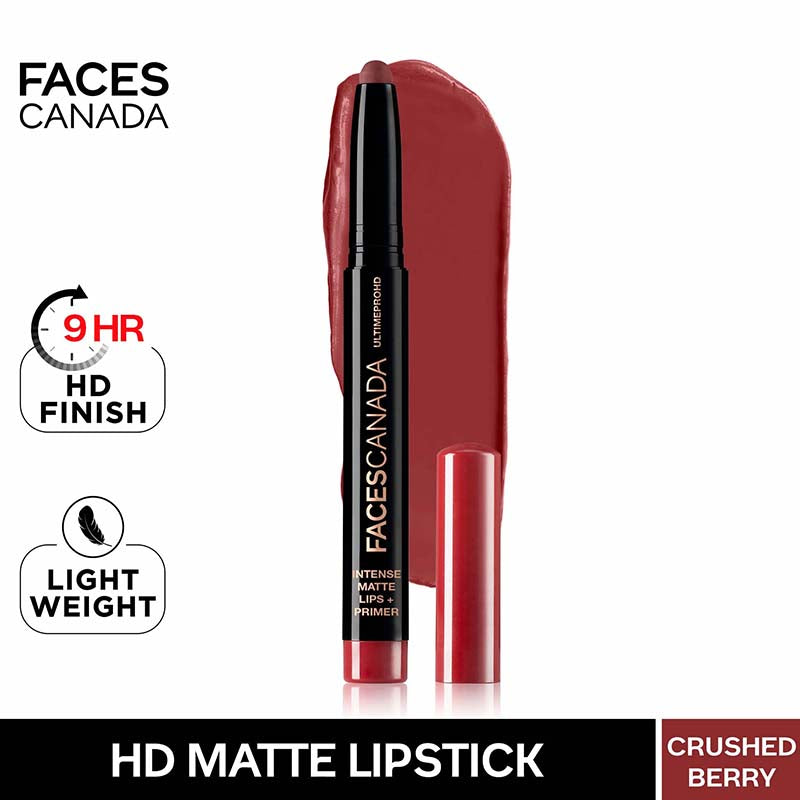 Faces Canada Ultime Pro HD Intense Matte Lips + Primer - 04 Crushed Berry (1.4g)