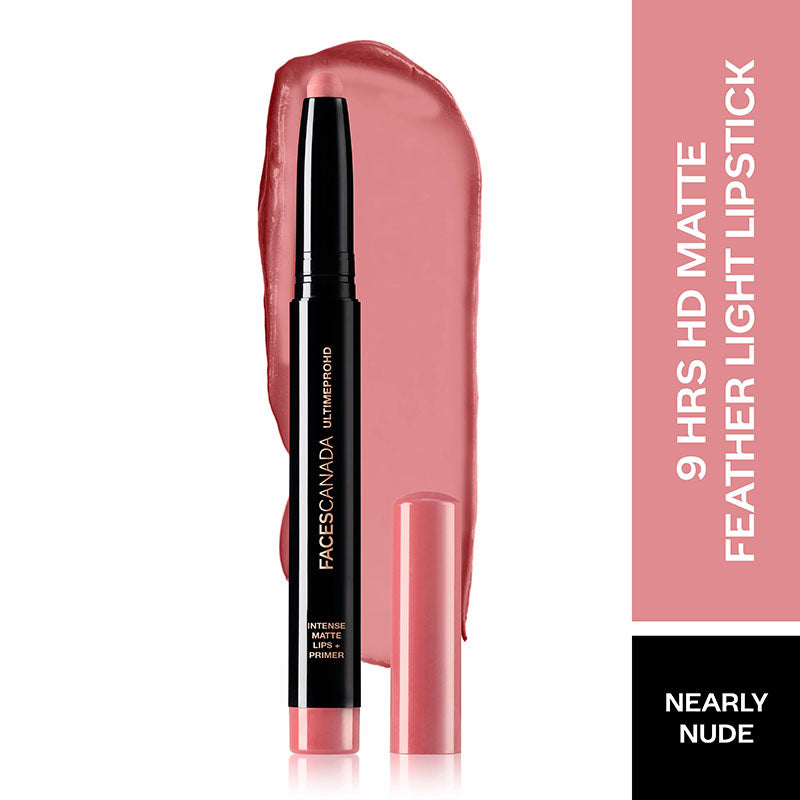 Faces Canada Ultime Pro HD Intense Matte Lips + Primer - 08 Nearly Nude (1.4g)