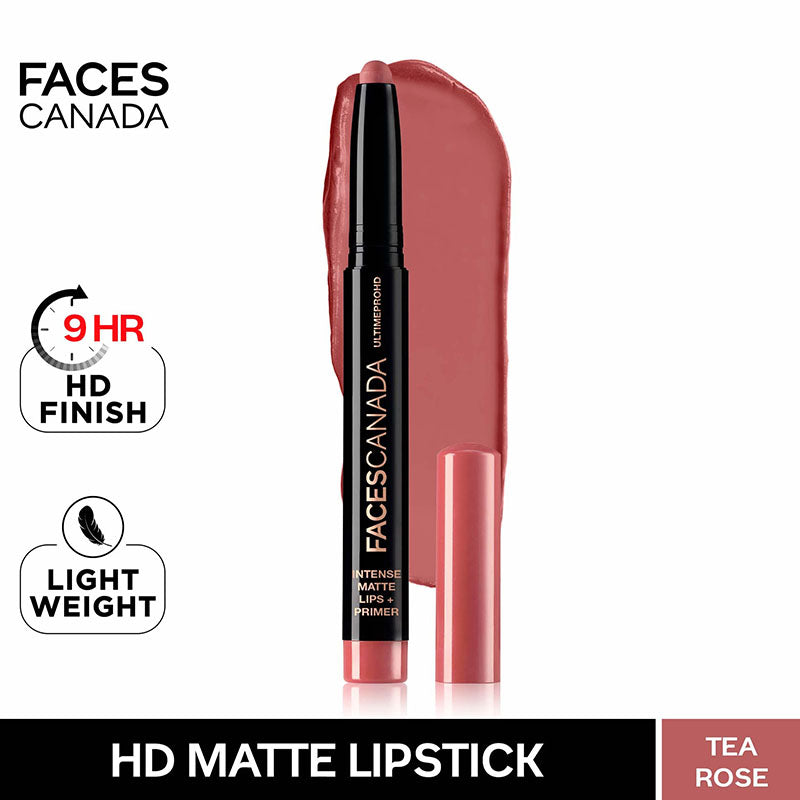 Faces Canada Ultime Pro HD Intense Matte Lips + Primer - 10 Tea Rose (1.4g)