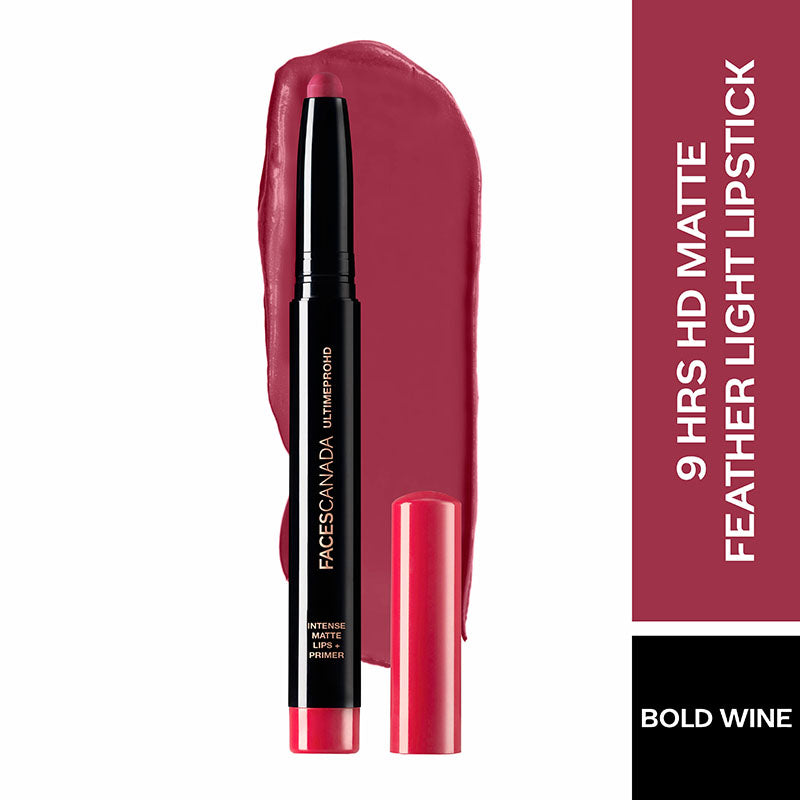 Faces Canada Ultime Pro HD Intense Matte Lips + Primer - 11 Bold Wine (1.4g)
