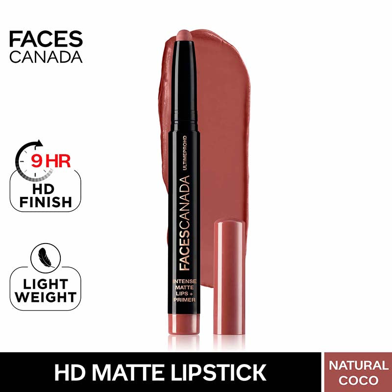Faces Canada Ultime Pro HD Intense Matte Lips + Primer - 12 Natural Coco (1.4g)