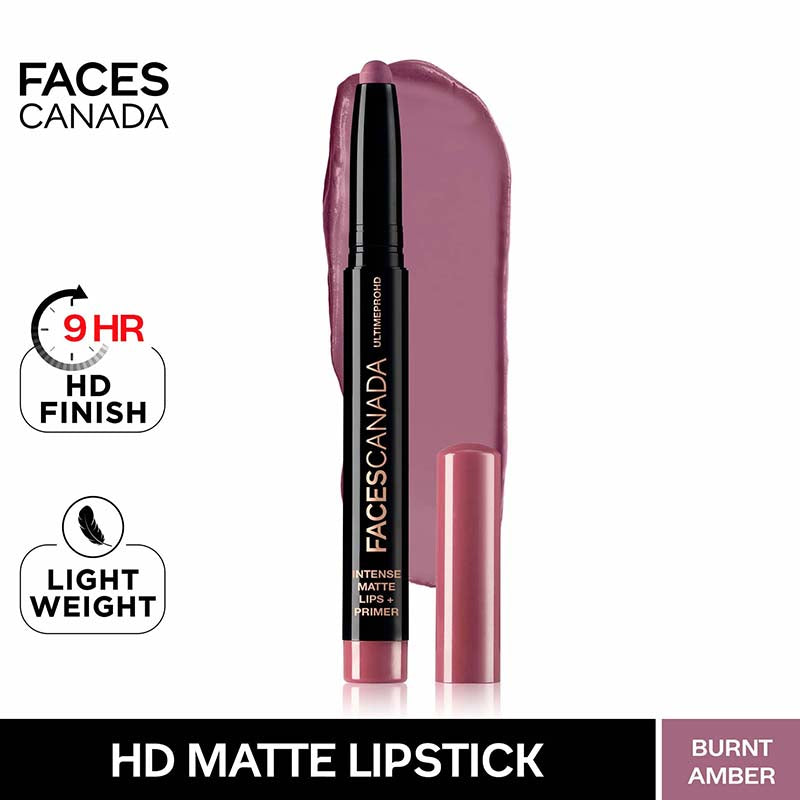 Faces Canada Ultime Pro HD Intense Matte Lips + Primer - Burnt Amber (1.4g)