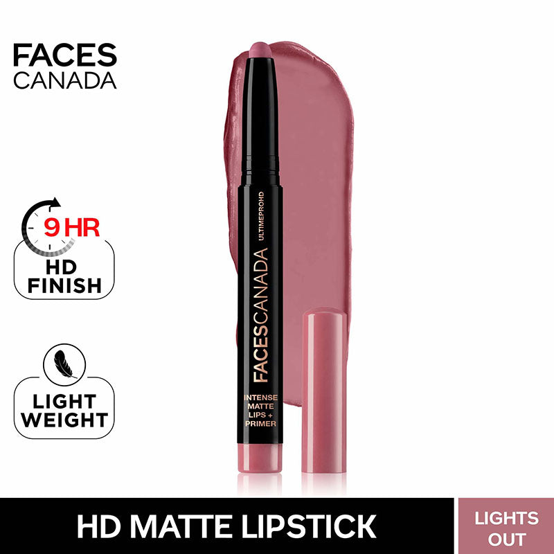 Faces Canada Ultime Pro HD Intense Matte Lips + Primer - Lights Out (1.4g)