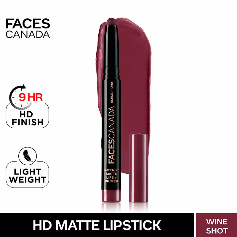 Faces Canada Ultime Pro HD Intense Matte Lips + Primer - Wine Shot (1.4g)