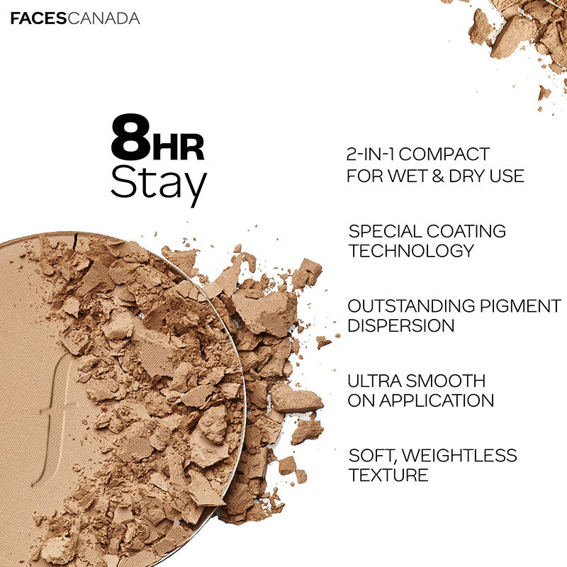 Faces Canada Ultime Pro HD Matte Brilliance Pressed Powder - Truly Sand 04 (8gm)