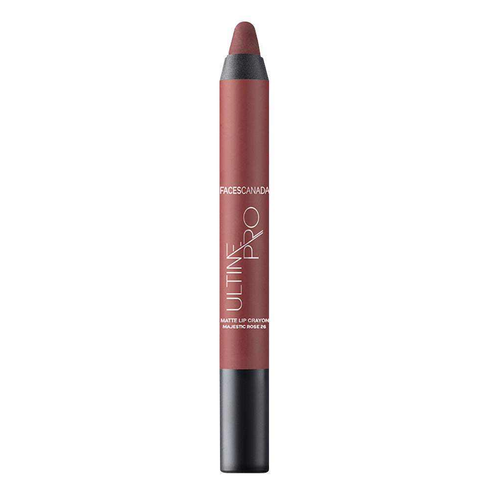 Faces Canada Ultime Pro Matte Lip Crayon With Free Sharpener - Majestic Rose 26 (2.8g)