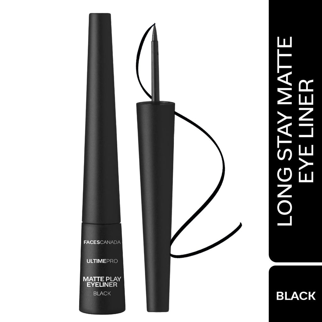 Faces Canada Ultime Pro Matte Play Eyeliner - Black 01 (2.5ml)