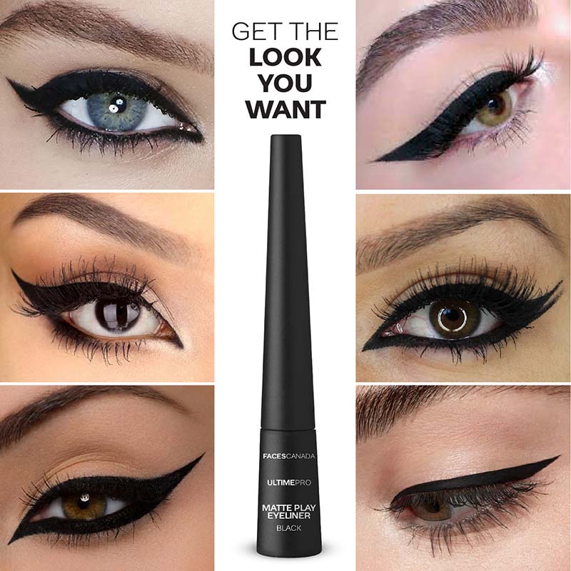 Faces Canada Ultime Pro Matte Play Eyeliner - Black 01 (2.5ml)