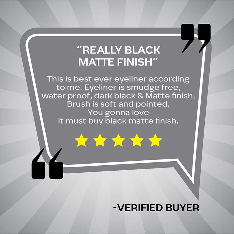 Faces Canada Ultime Pro Matte Play Eyeliner - Black 01 (2.5ml)