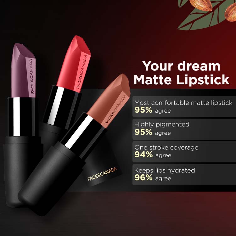 Faces Canada Weightless Matte Finish Lipstick (4.5gm)
