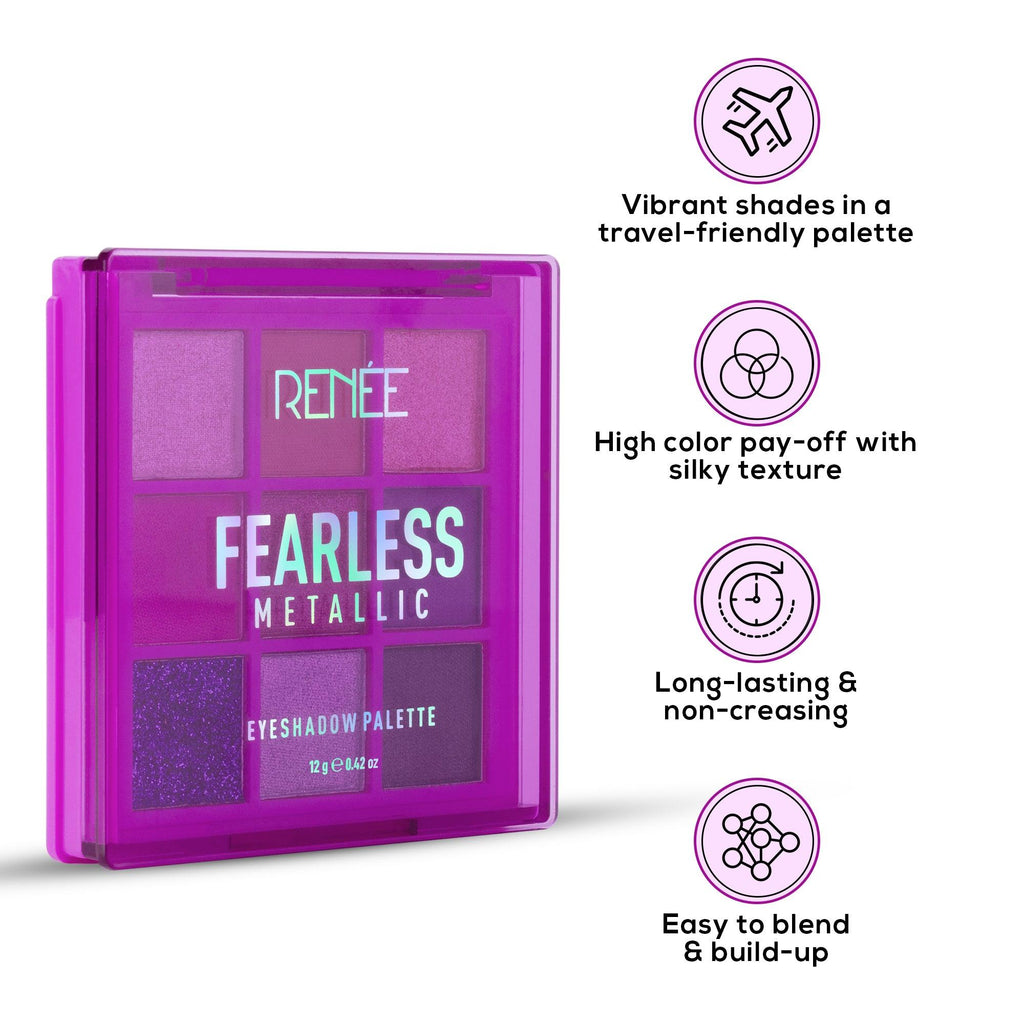 RENEE Fearless Eyeshadow Palette, 12 g