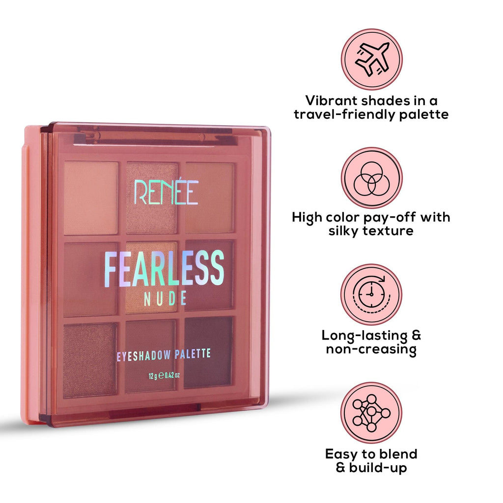 RENEE Fearless Eyeshadow Palette, 12 g