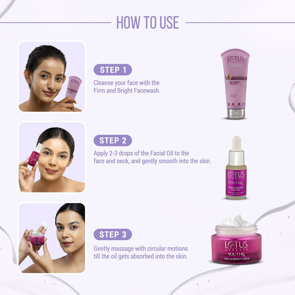 Lotus Youthrx firm & bright face oil