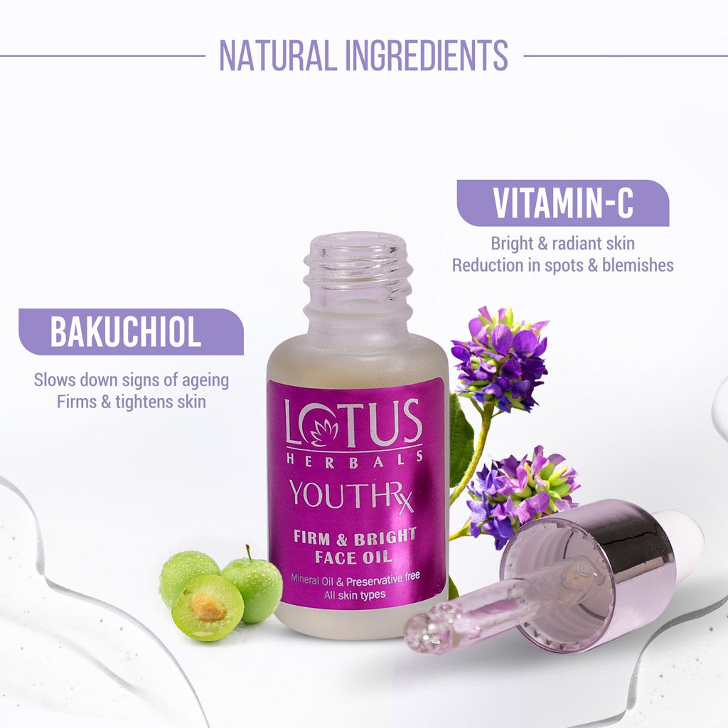 Lotus Youthrx firm & bright face oil