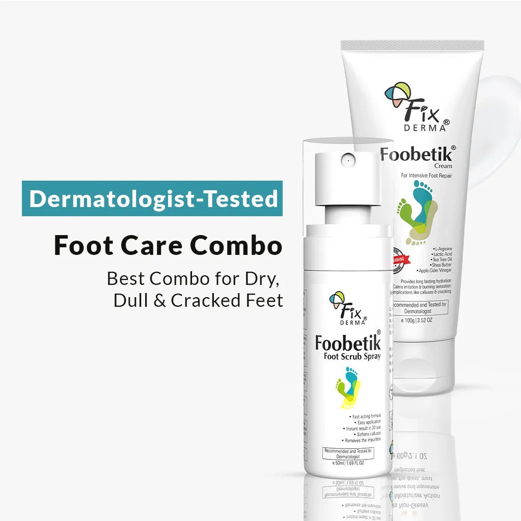 Fixderma Foobetik Foot Scrub Spray and  Foot Cream