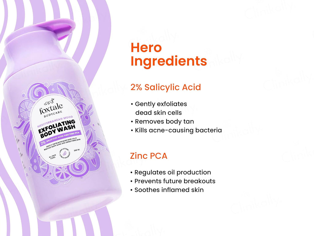 Foxtale 2% Salicylic Acid Exfoliating Body Wash