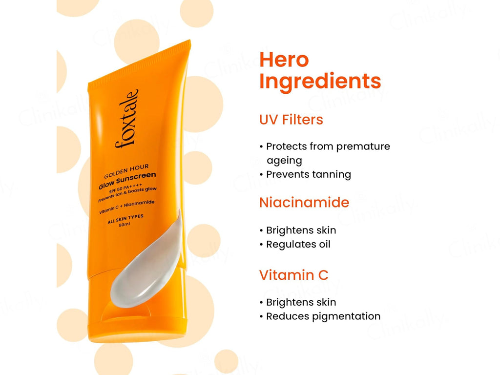 Foxtale Glow Sunscreen SPF 50 PA++++