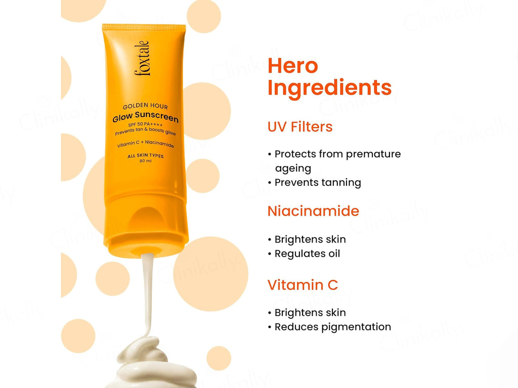 Foxtale Glow Sunscreen SPF 50 PA++++