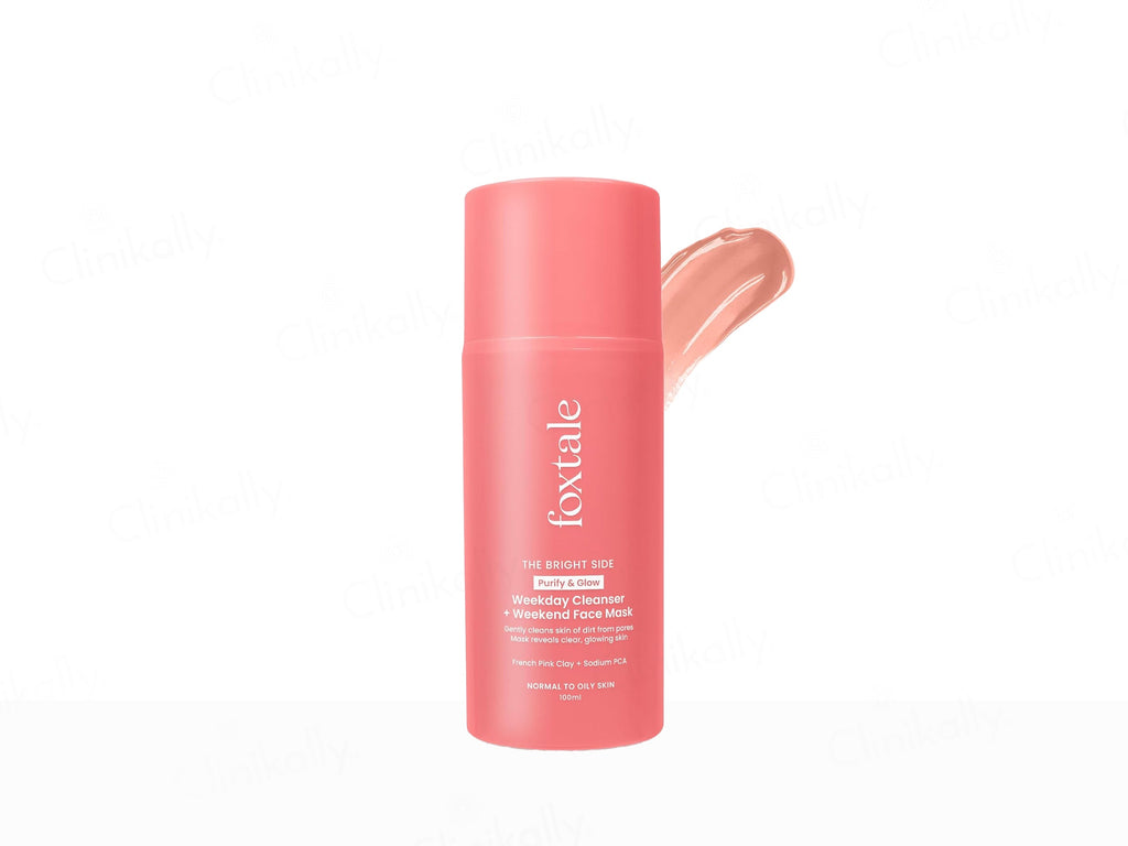 Foxtale Purify & Glow Weekday Cleanser + Weekend Face Mask