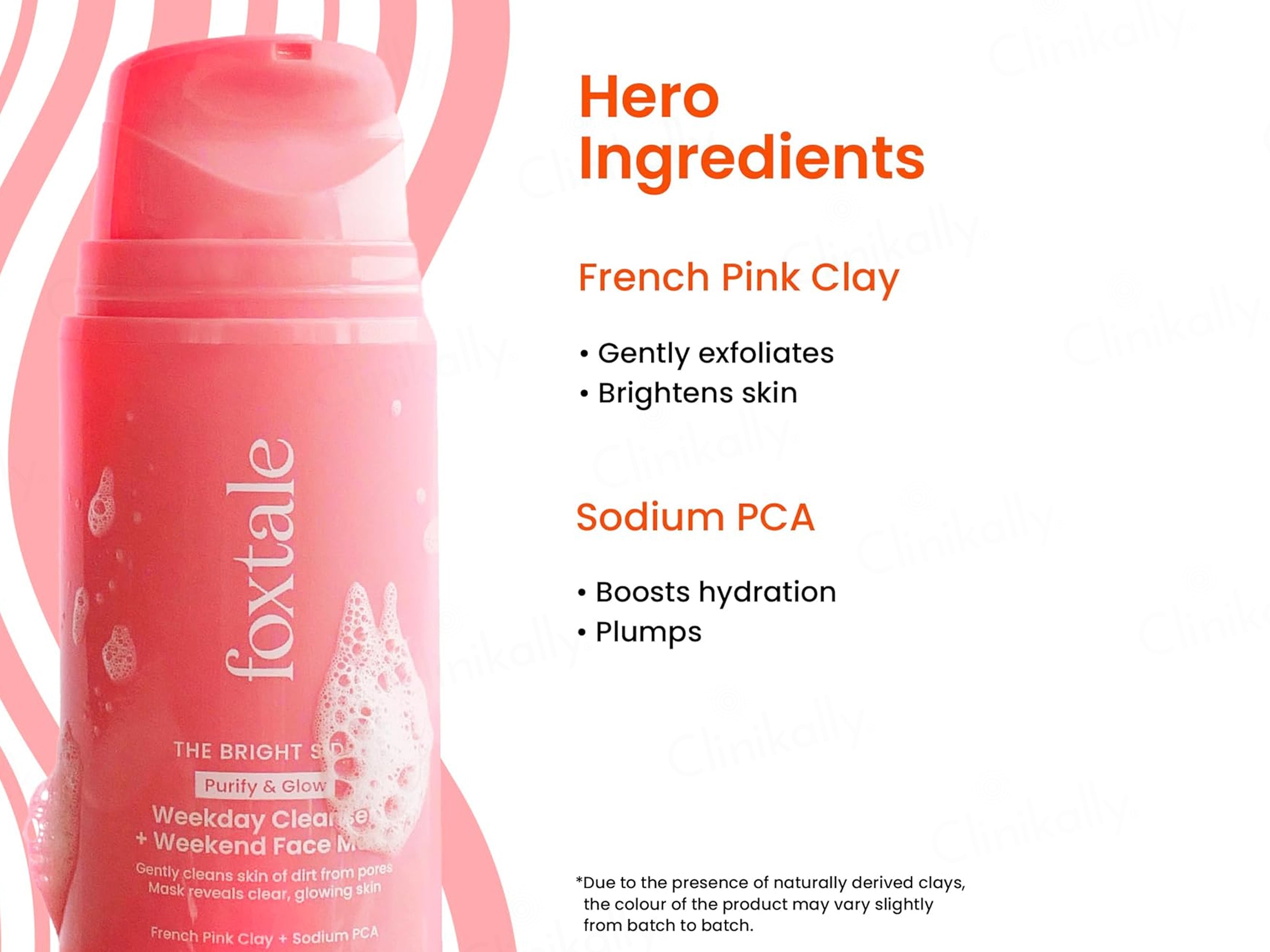 Foxtale Purify & Glow Weekday Cleanser + Weekend Face Mask