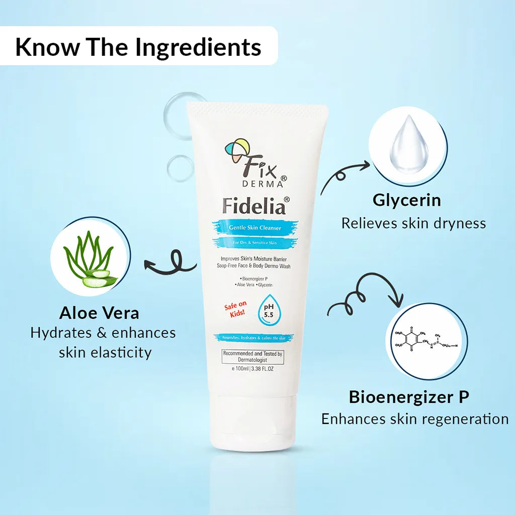 Fixderma Fidelia Gentle Skin Cleanser 100ml