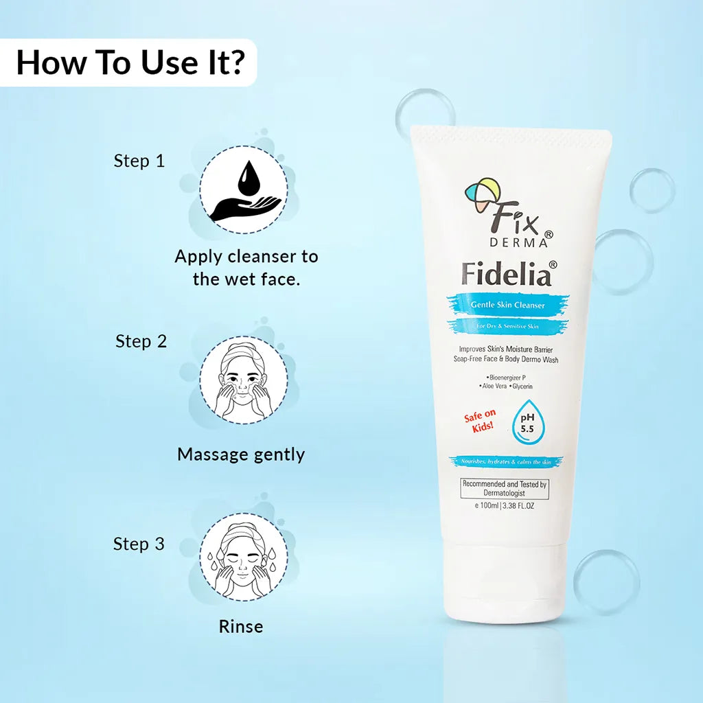 Fixderma Fidelia Gentle Skin Cleanser 100ml