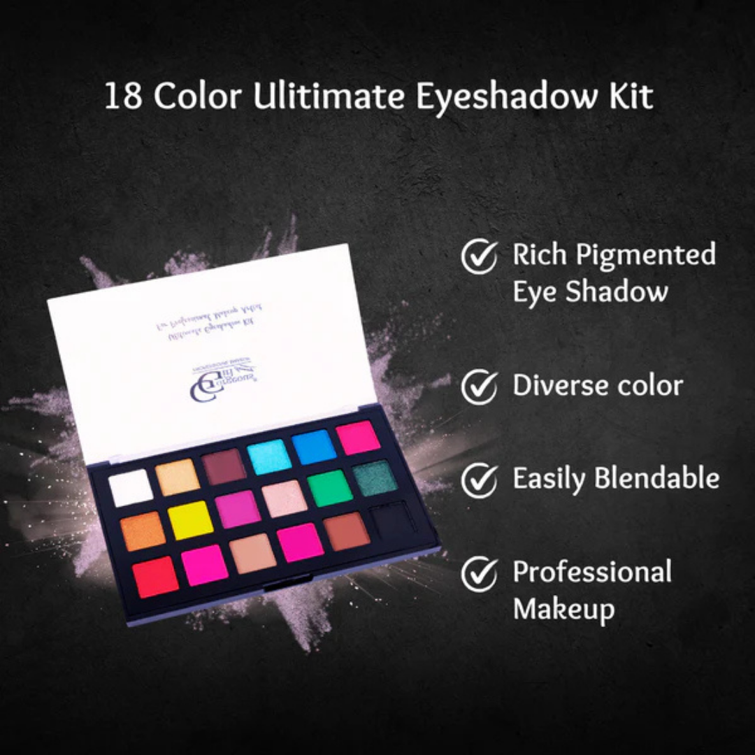 Gorgeous Girl 18 Colors Shimmer, Metallic & Matte Ultimate Eyeshadow Palette