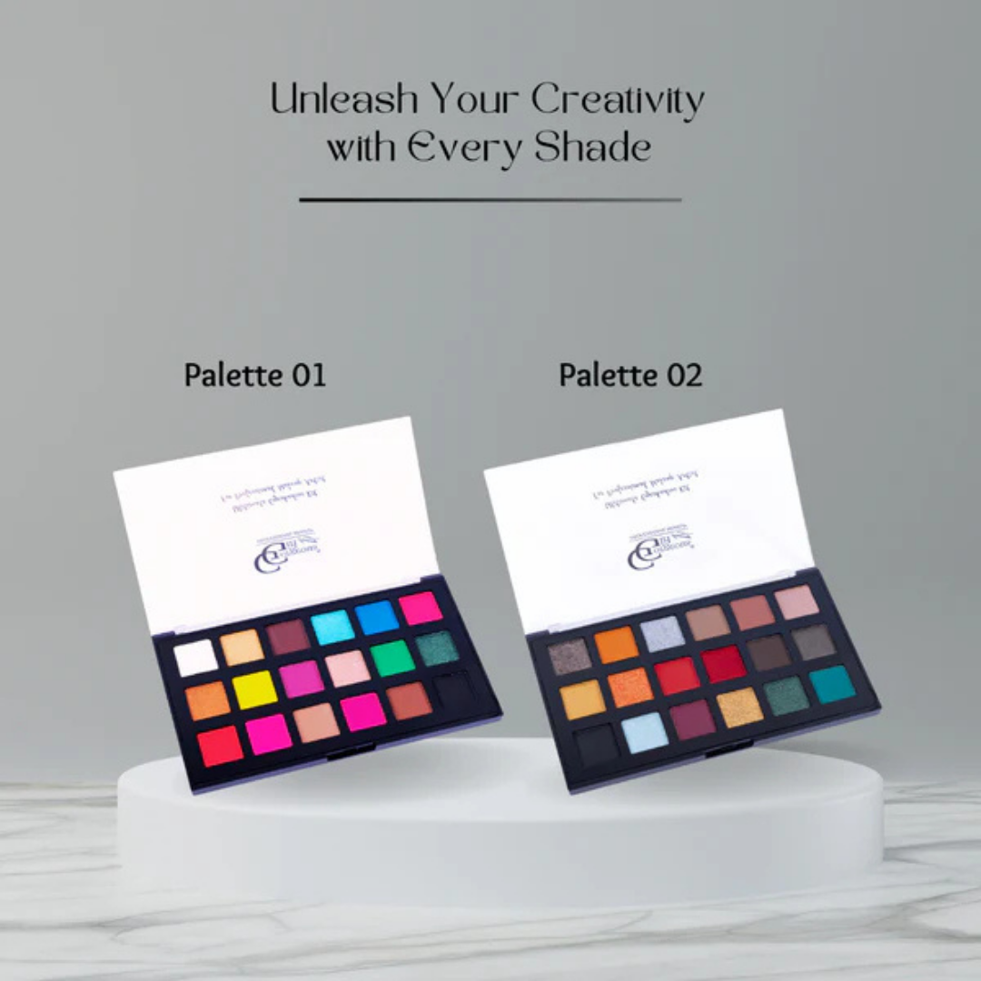 Gorgeous Girl 18 Colors Shimmer, Metallic & Matte Ultimate Eyeshadow Palette