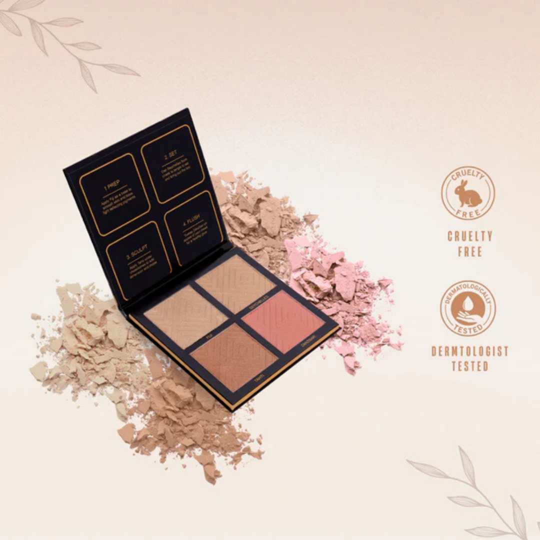 Gorgeous Girl Highly Pigmented 3D Highlighter palettes For Long Lasting Luminous Makeup