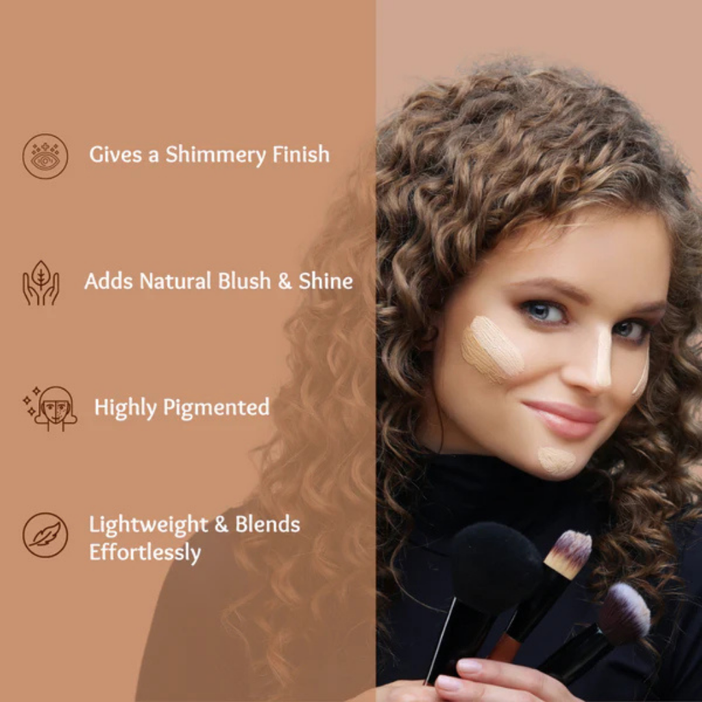 Gorgeous Girl Highly Pigmented 3D Highlighter palettes For Long Lasting Luminous Makeup