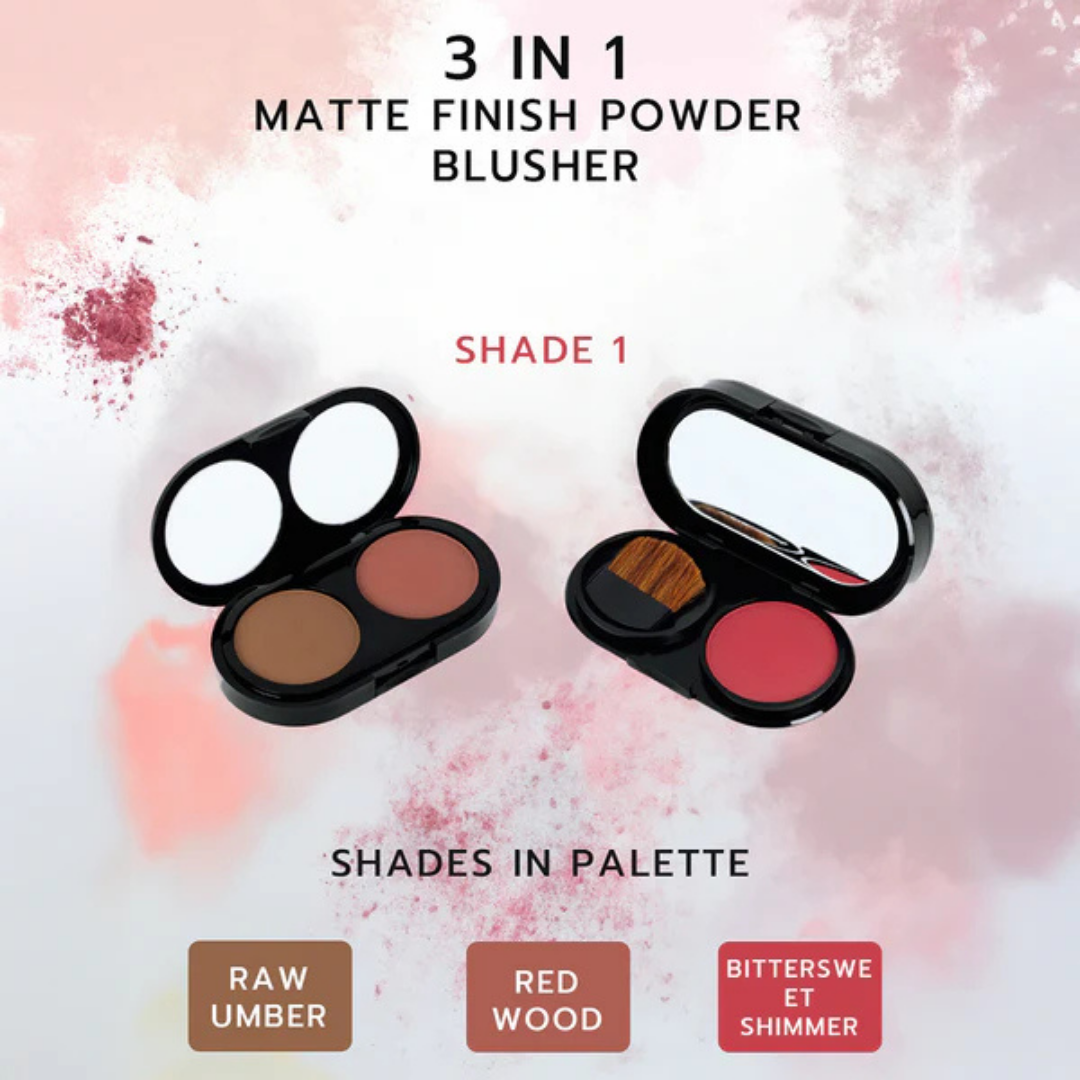 Gorgeous Girl Highly Pigmented Matte Finish Powder Blusher | Smooth Texture, 15g